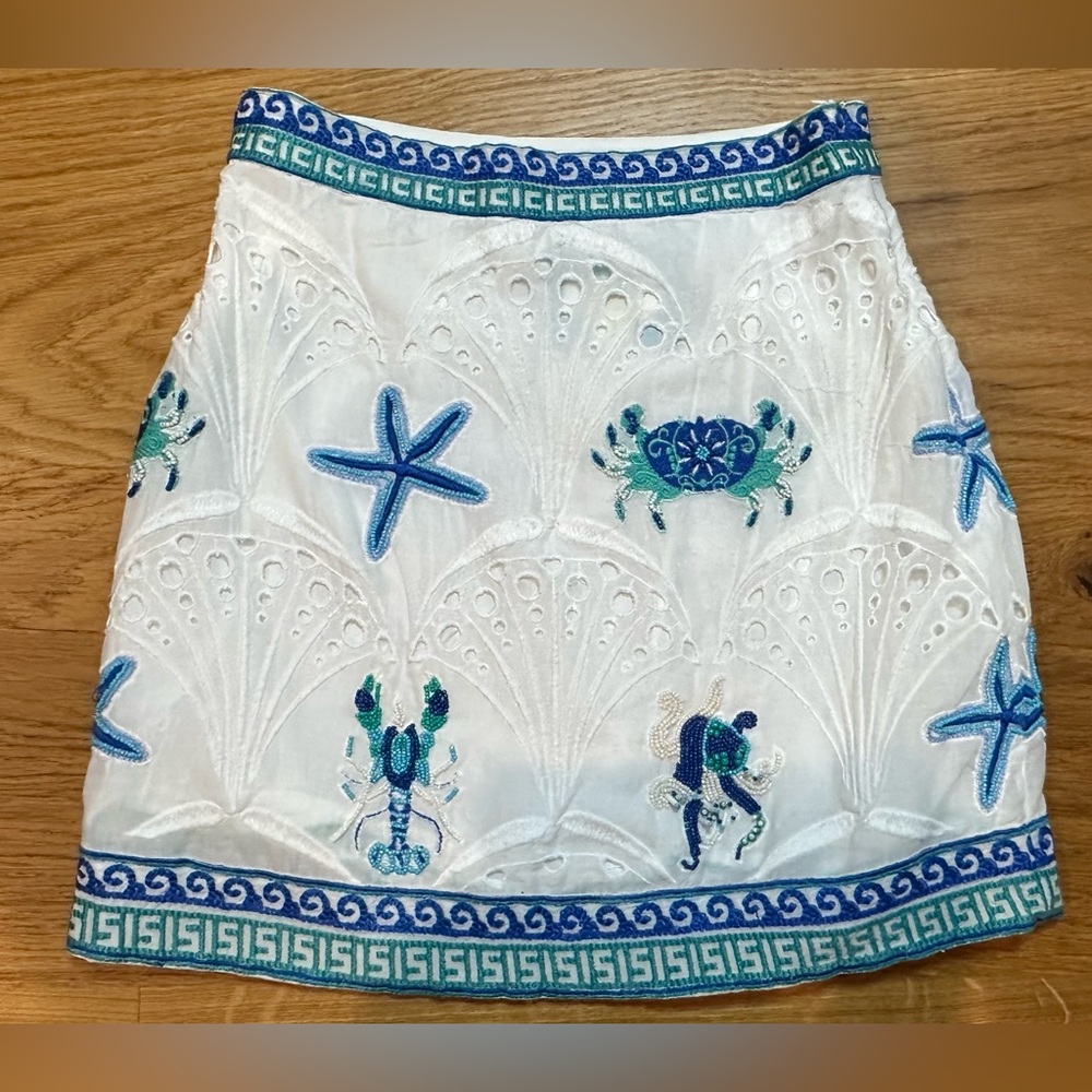 💙 Anthropologie Maeve Slim Mini Skirt 💙 - Picture 4 of 8
